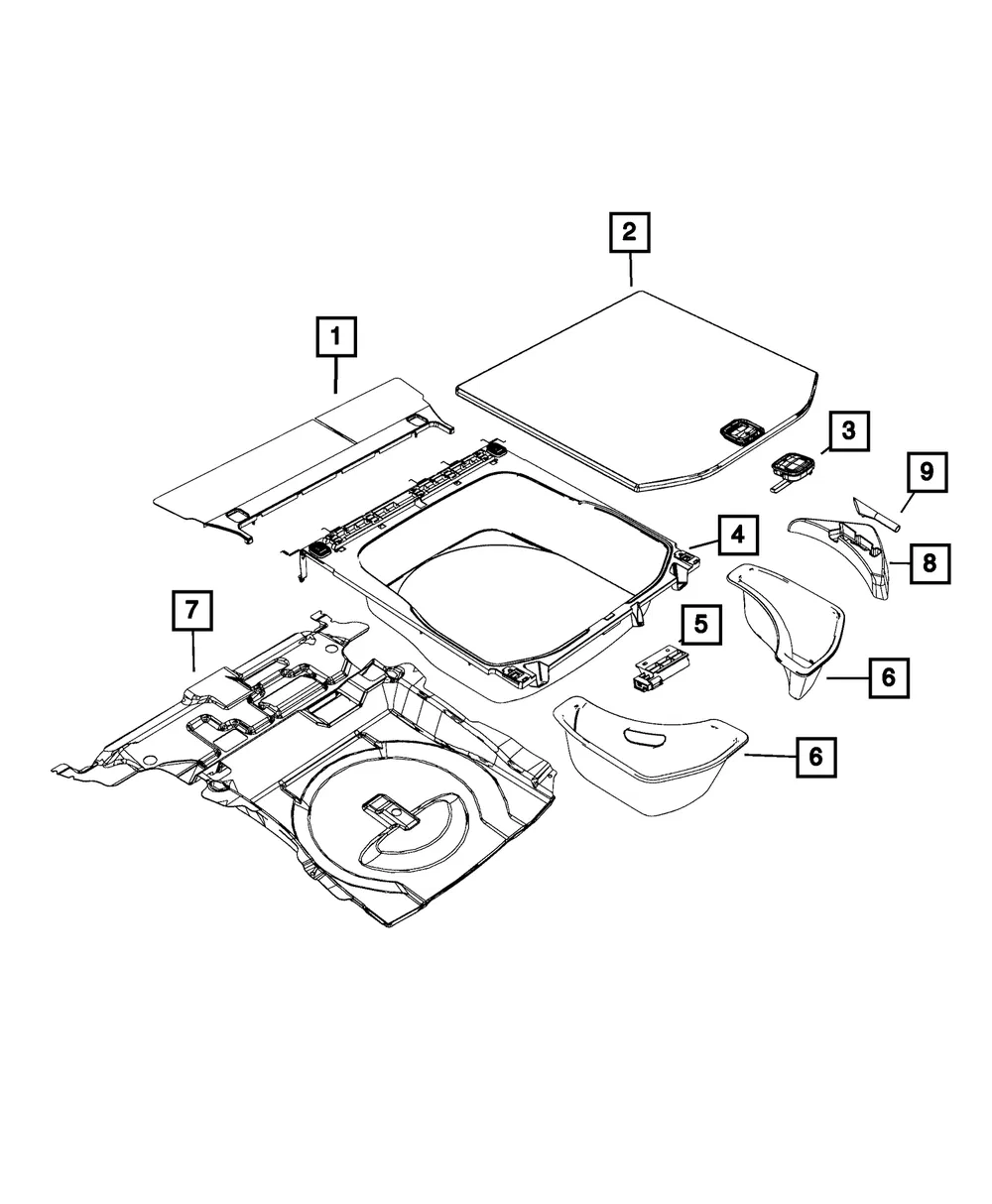 Latch Release Handle - Mopar (6bf25lu5ab) - view 3