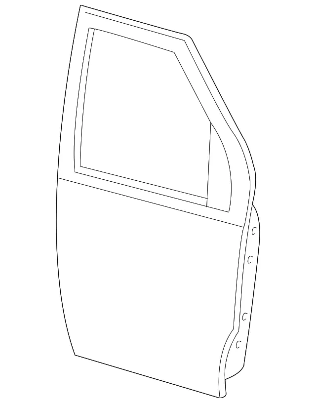 Door Shell - Ford (6c2z1520124d) - view 6