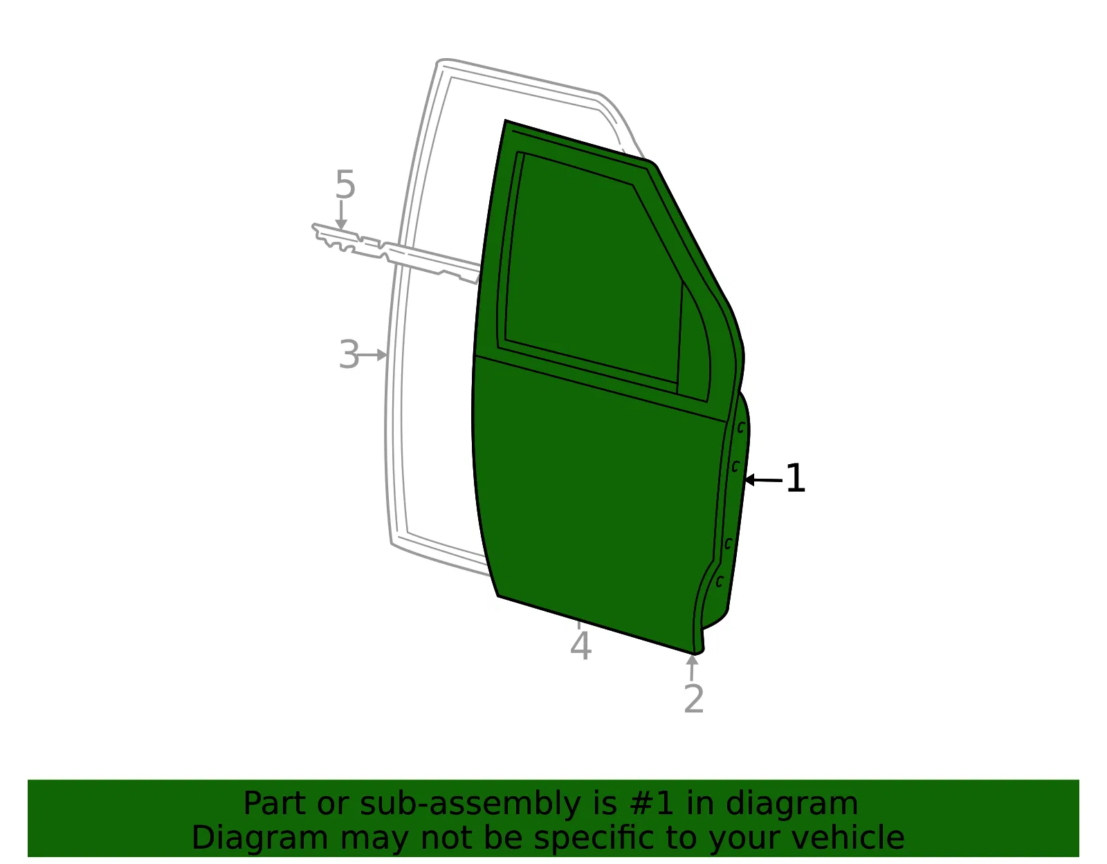 Door Shell - Ford (6c2z1520124d) - view 7