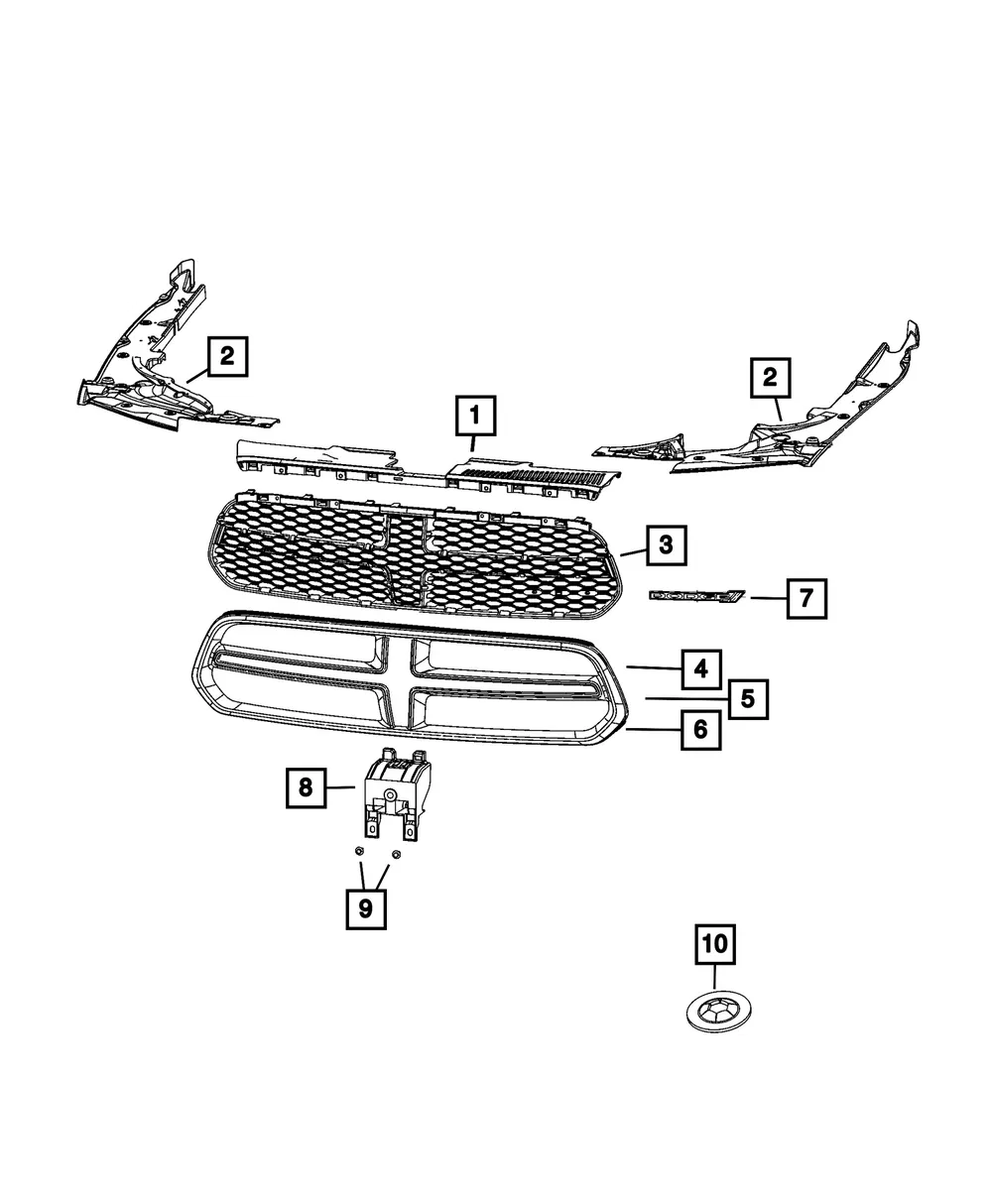 Texture Grille - Mopar (6ch69sz7aa) - view 4