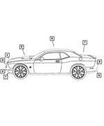 Decklid Decal - Mopar (6eg05ha2ab) - view 6