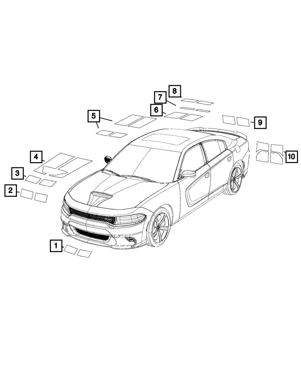 Roof Decal - Mopar (6eg52rxaaa)
