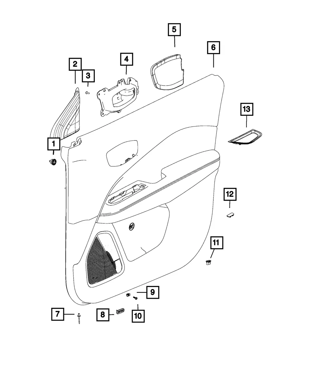 Inside Release Handle, Left - Mopar (6er85sz6ab) - view 5