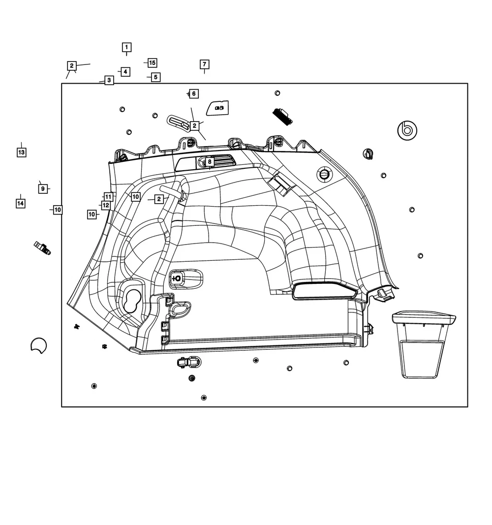 Speaker Grille Emblem - Mopar (6ez64sa5aa)