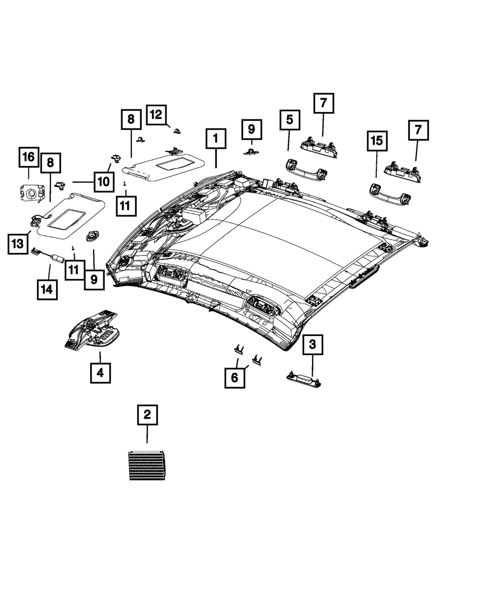 Headliner - Mopar (6gd00dx9ae)