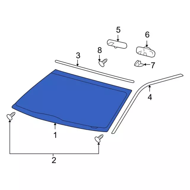Windshield - Ford (6l3z1503100aa) - view 6