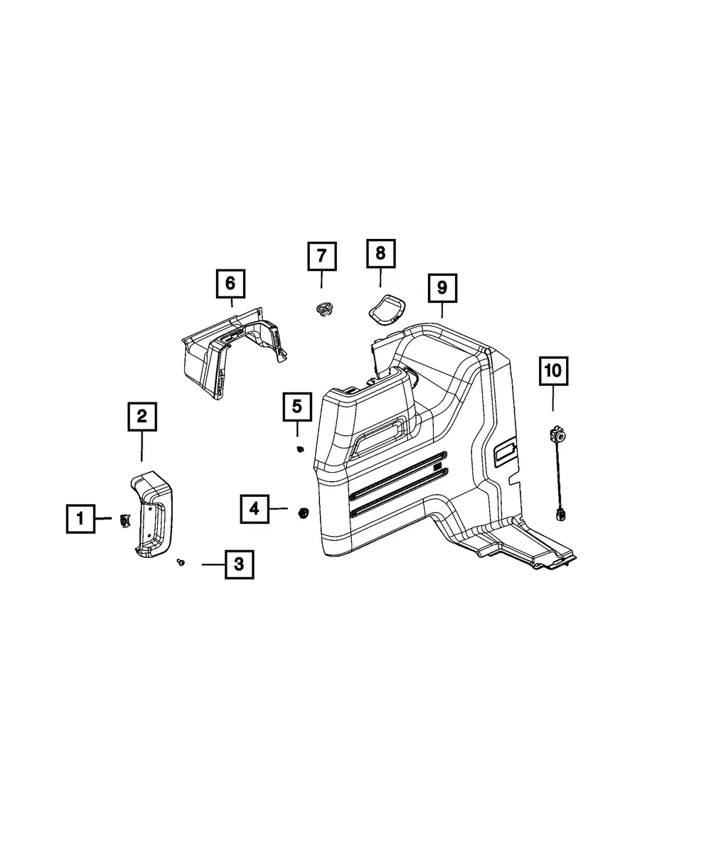 Quarter Inner Lower Panel - Mopar (6lu84tx7af) - view 9
