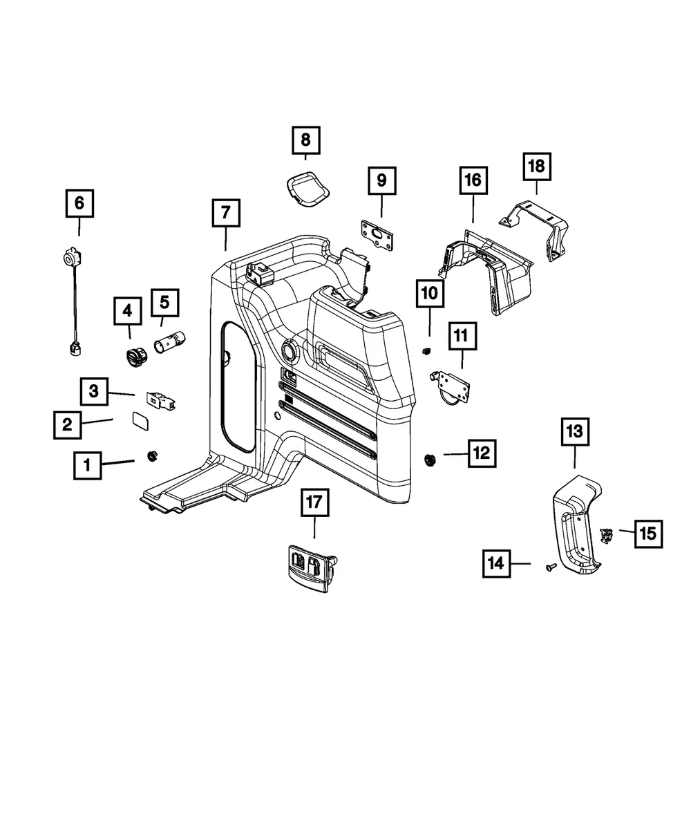 Quarter Inner Lower Panel - Mopar (6lu89tx7aj) - view 3