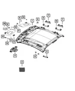 Headliner, Export - Mopar (6rg18dx9ac) - view 9