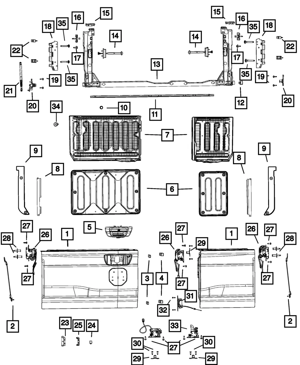 Tailgate Handle - Mopar (6rn771wdaa) - view 3