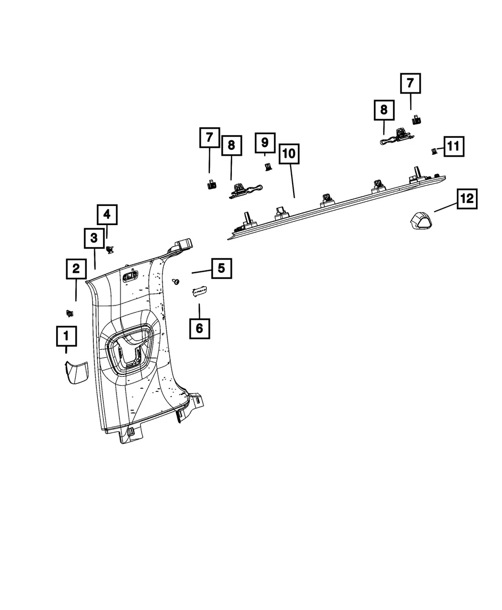 Quarter Panel Bezel, Left - Mopar (6tl01tx7aa) - view 4