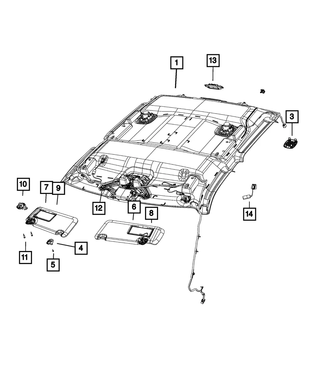 Headliner - Mopar (6tp80bd1aa)