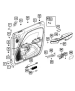 Front Door Trim Panel, Right - Mopar (6tr441x9ab) - view 18