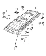 Headliner - Mopar (6uj25dx9ab) - view 9
