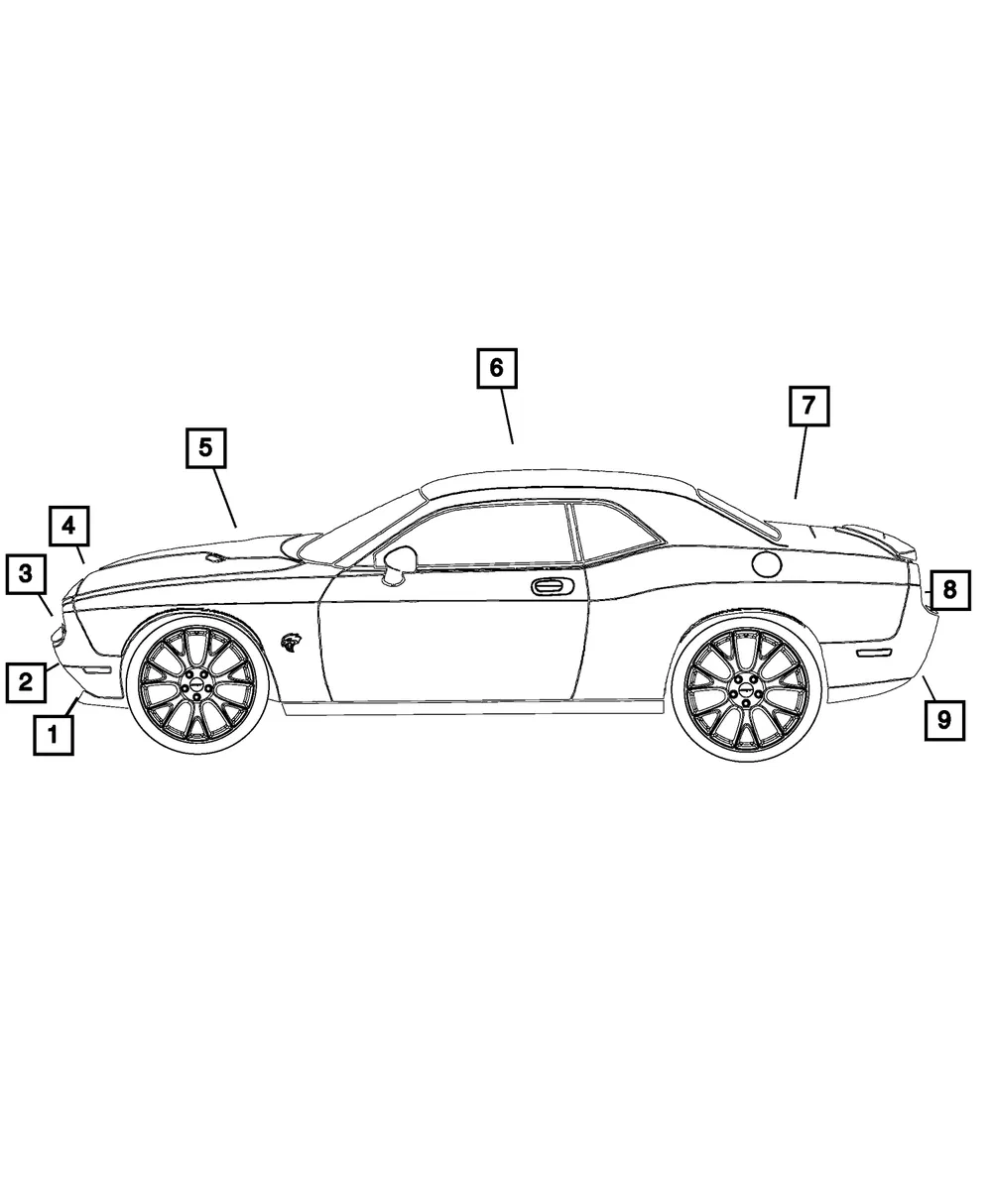 Fascia Decal - Mopar (6vb64kbbaa) - view 3