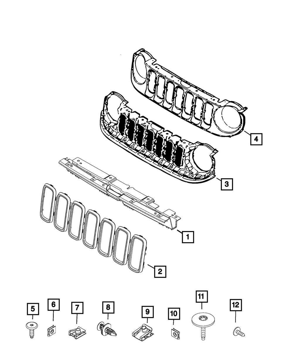 Grille Surround - Mopar (6vm91tzzaa)