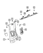 C Pillar Molding, Left - Mopar (6xp05tx7ac) - view 9