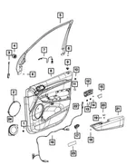Inside Release Handle, Left - Mopar (6zc58sz7ae) - view 10