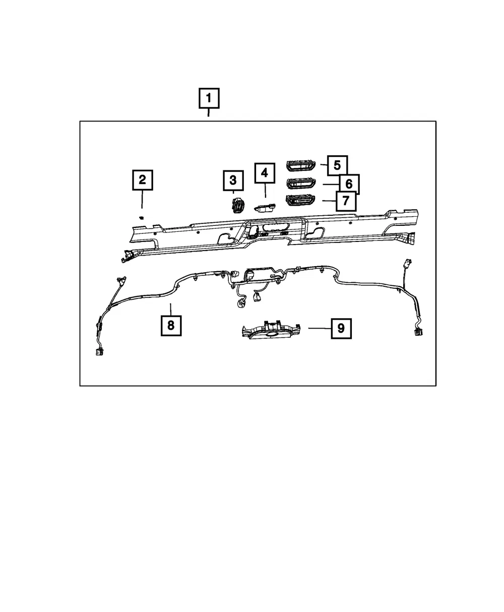 Windshield Molding - Mopar (6zw26tx7aa) - view 4