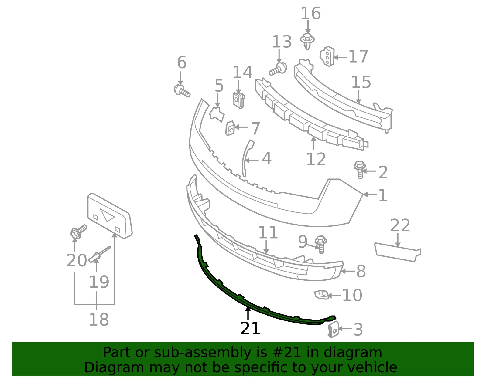 Valance - Ford (7A1Z-17626-A) - view 11