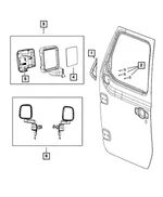 Mirror Cap, Left - Mopar (7BA37PDNAA) - view 8