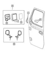 Mirror Cap, Left - Mopar (7BA37PGGAA) - view 4