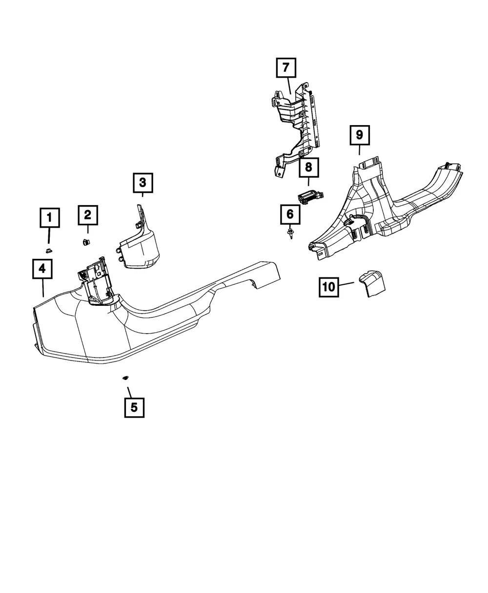 B Pillar Lower Trim Panel, Right - Mopar (7ET30TX7AC) - view 5