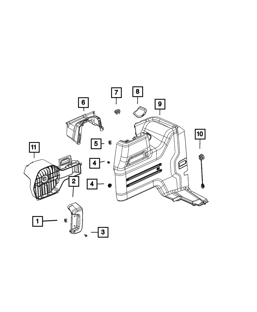 Quarter Inner Lower Panel - Mopar (7ET48TX7AB) - view 3