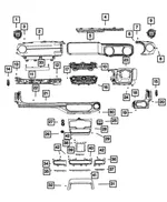 Instrument Panel Grille - Mopar (7FU73TX7AC) - view 8