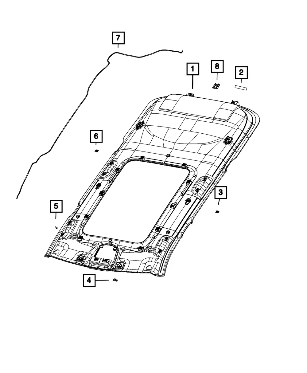 Headliner - Mopar (7QR50TX7AA)