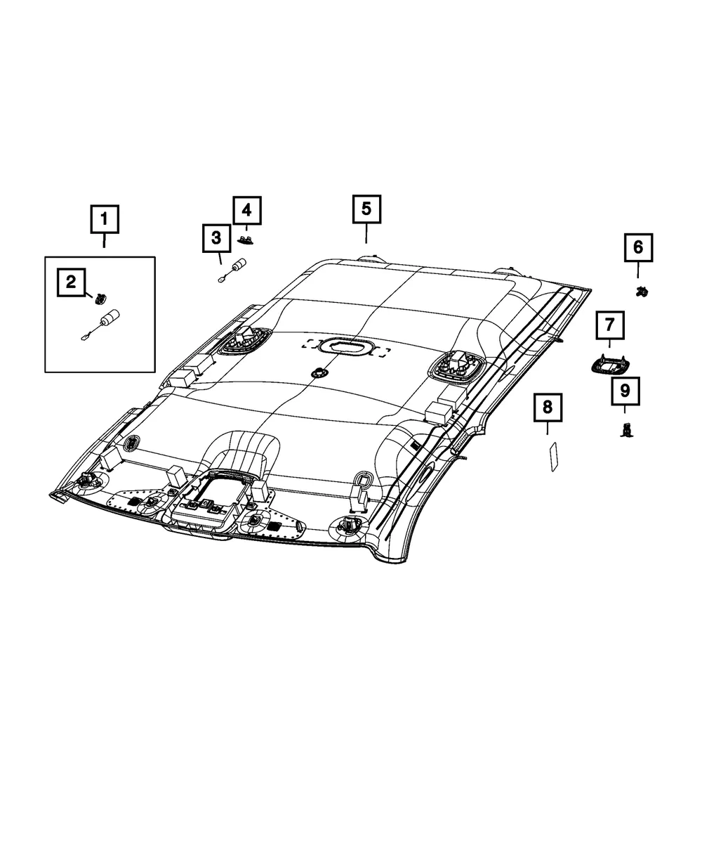 Headliner - Mopar (7RU07TX7AA)