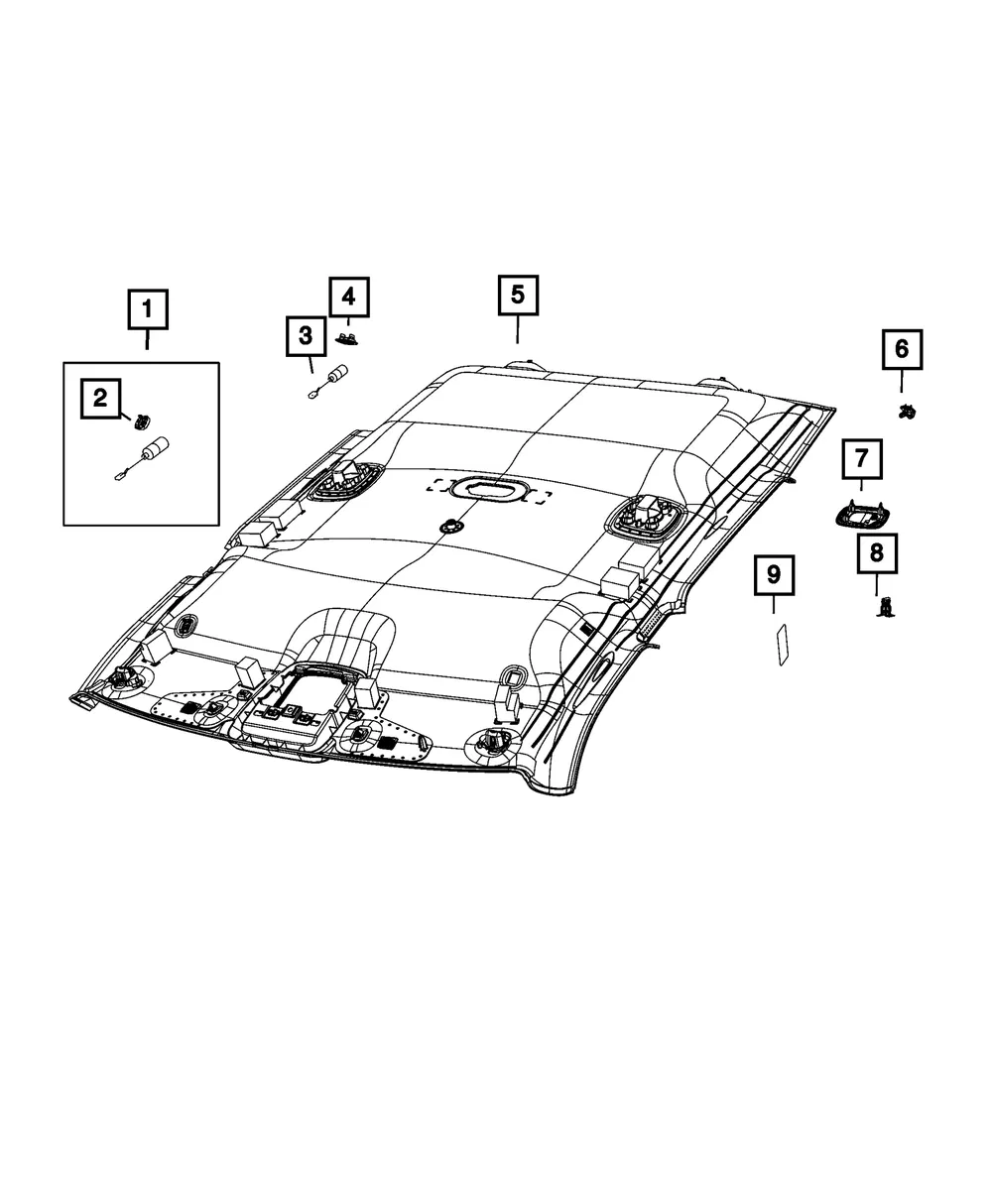 Headliner - Mopar (7RU09TX7AA)
