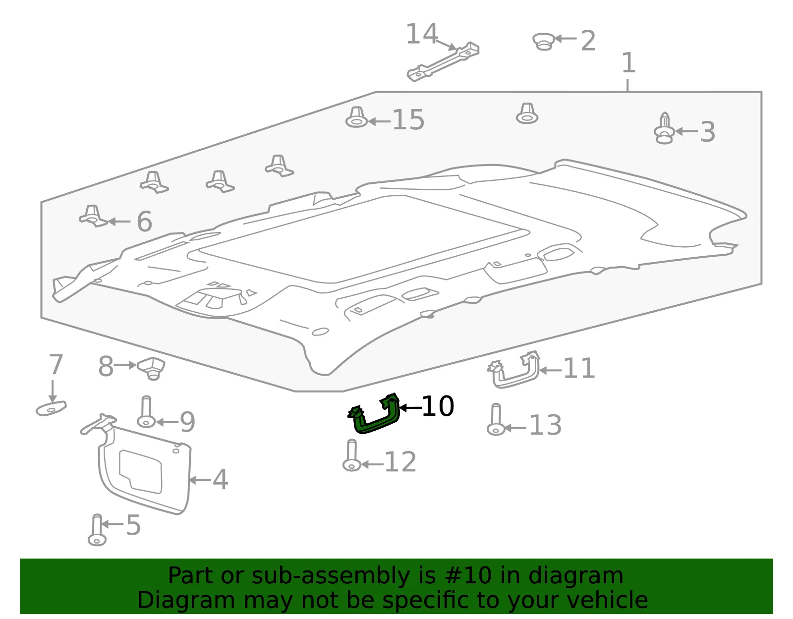 Pull Handle - Ford (7S7Z-5831406-AA) - view 8