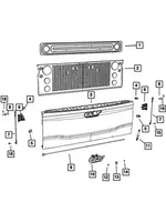 Tailgate Handle - Mopar (7SS26PW2AA) - view 9