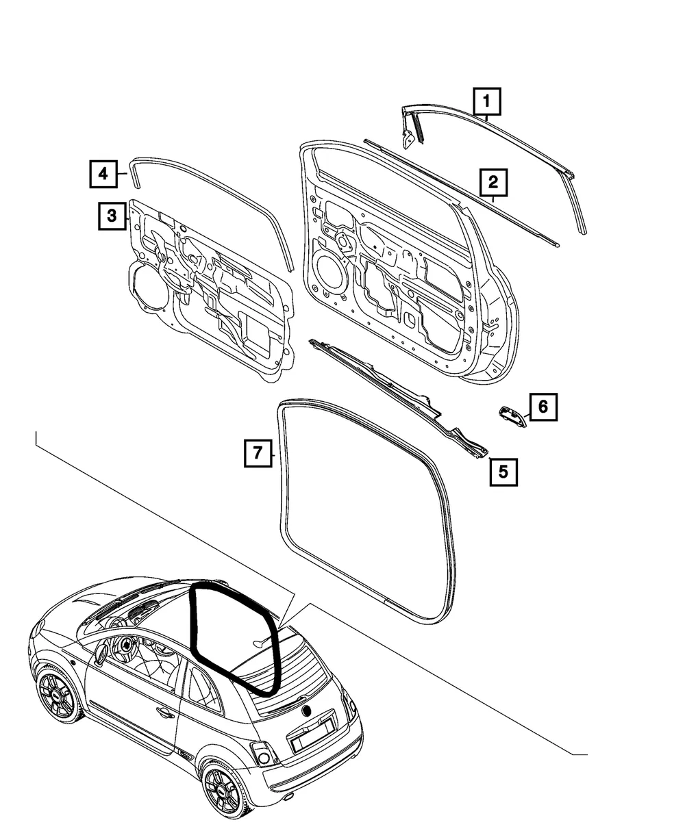 Door Plug, Left - Mopar (7TL08LXHAA)