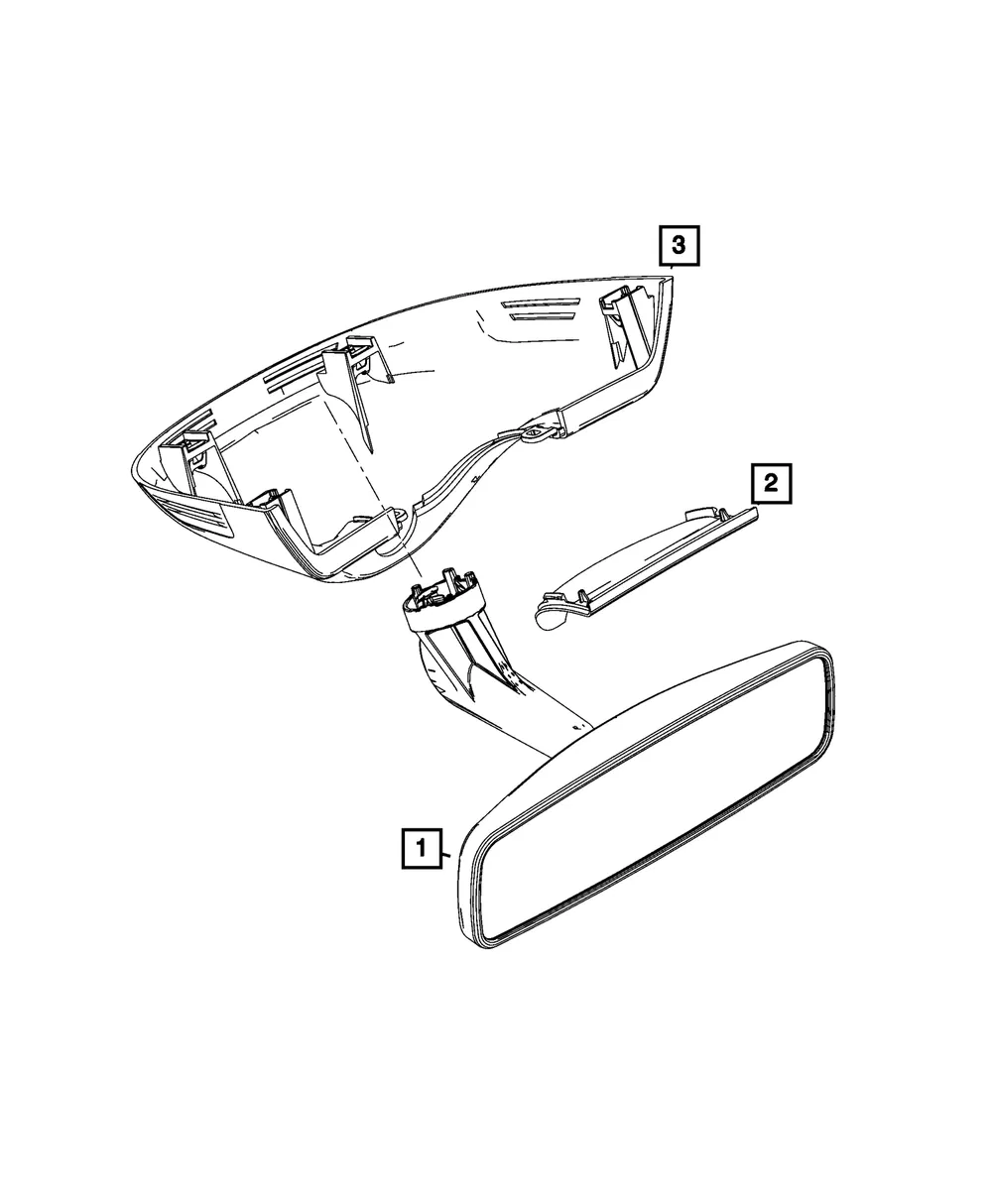 Inside Mirror Cover - Mopar (7TN73MS7AA)