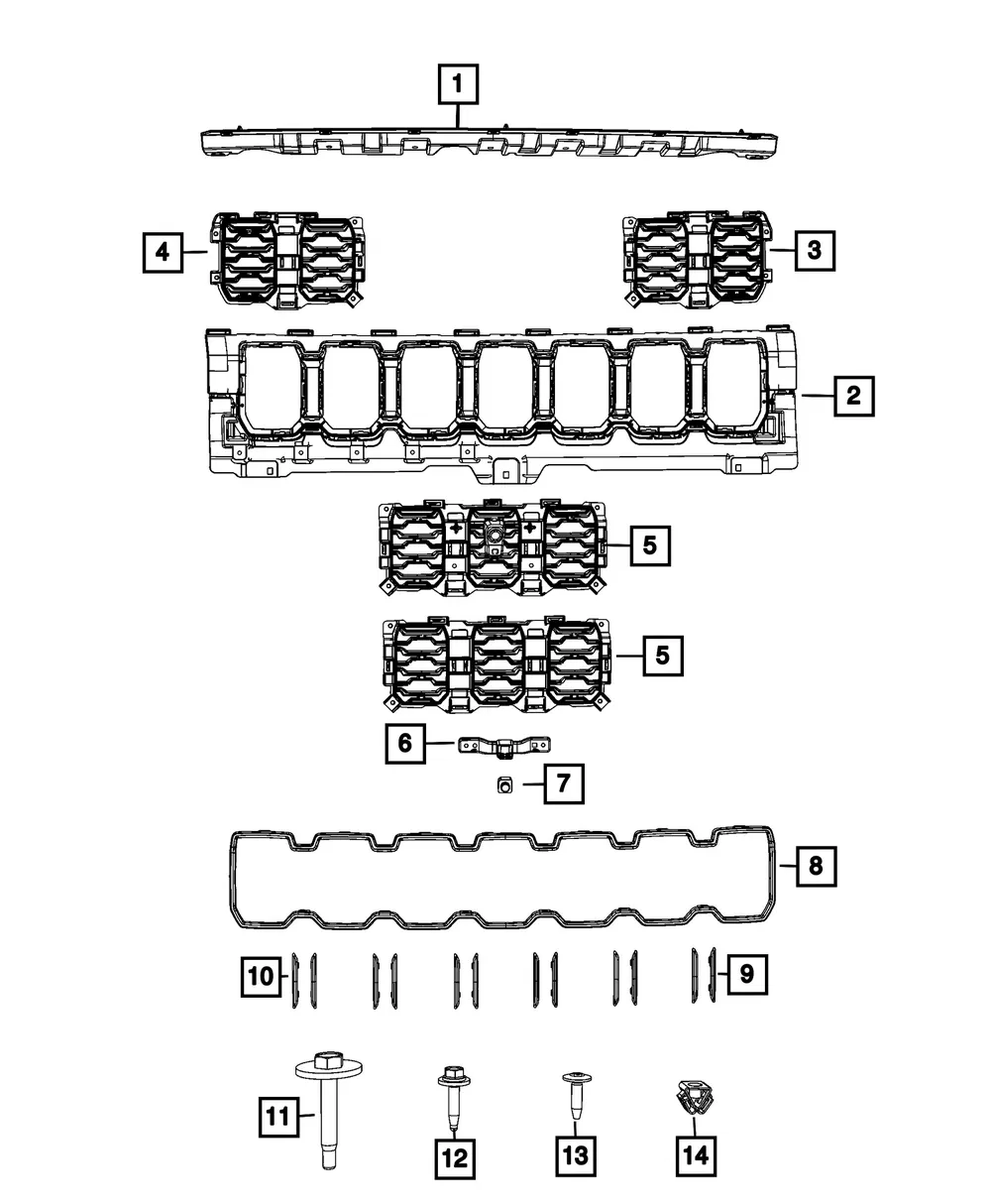 Texture Grille - Mopar (7XG18GXHAA)