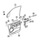 Front Door Trim Panel, Left - Mopar (7ZB87TX7AA) - view 9
