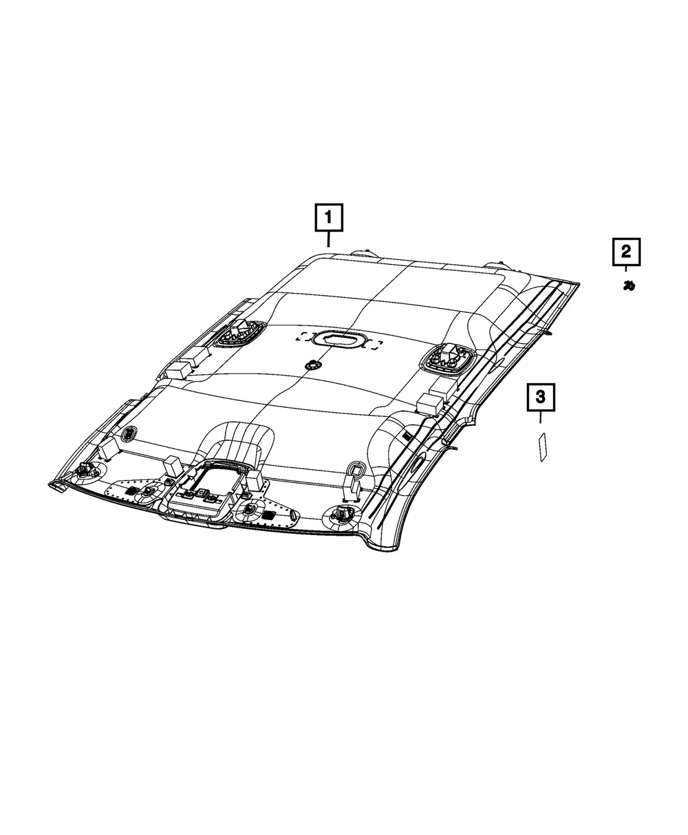 Headliner - Mopar (7ZP73TX7AA)