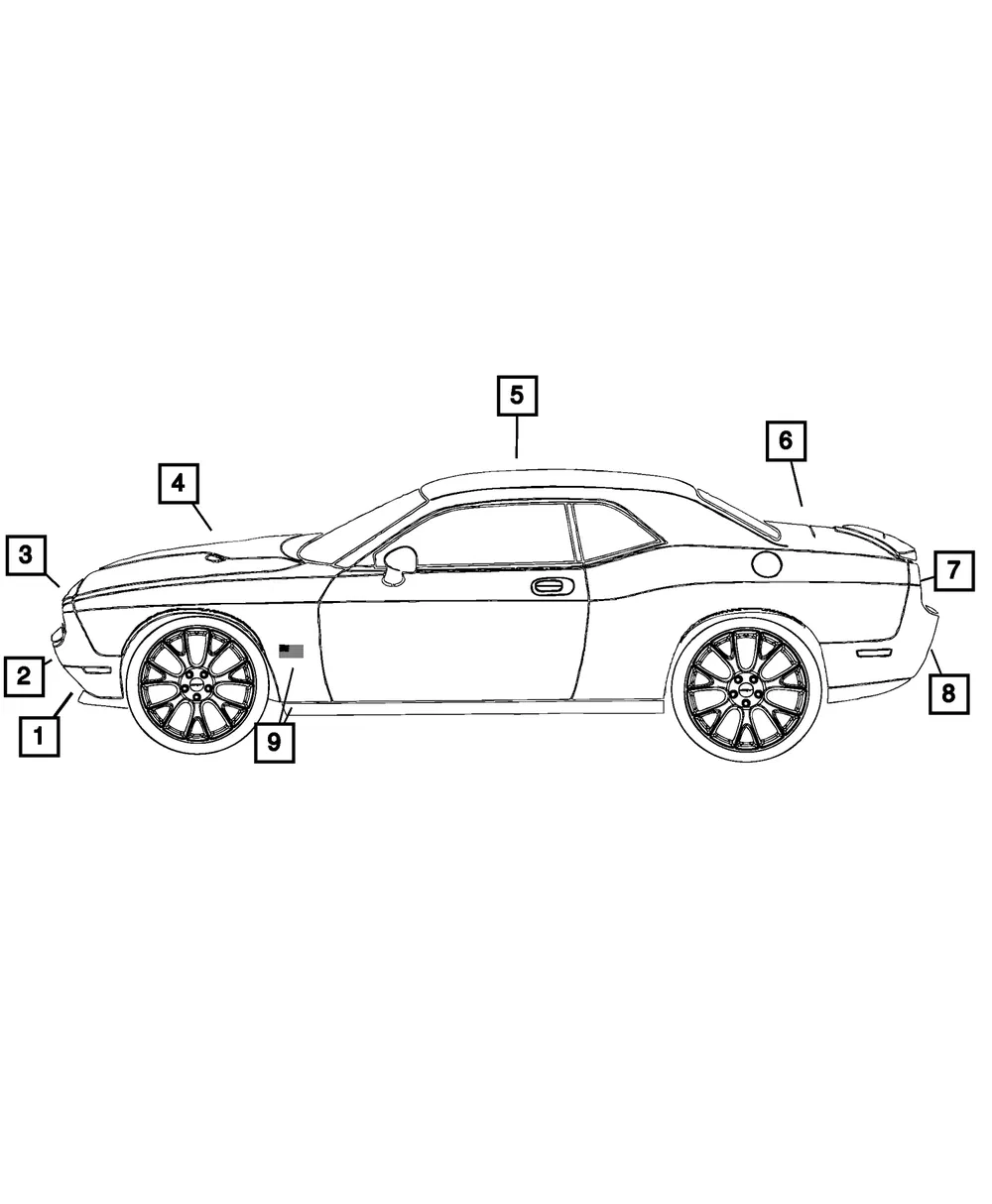 Fascia Decal - Mopar (7aa76ha5aa) - view 4