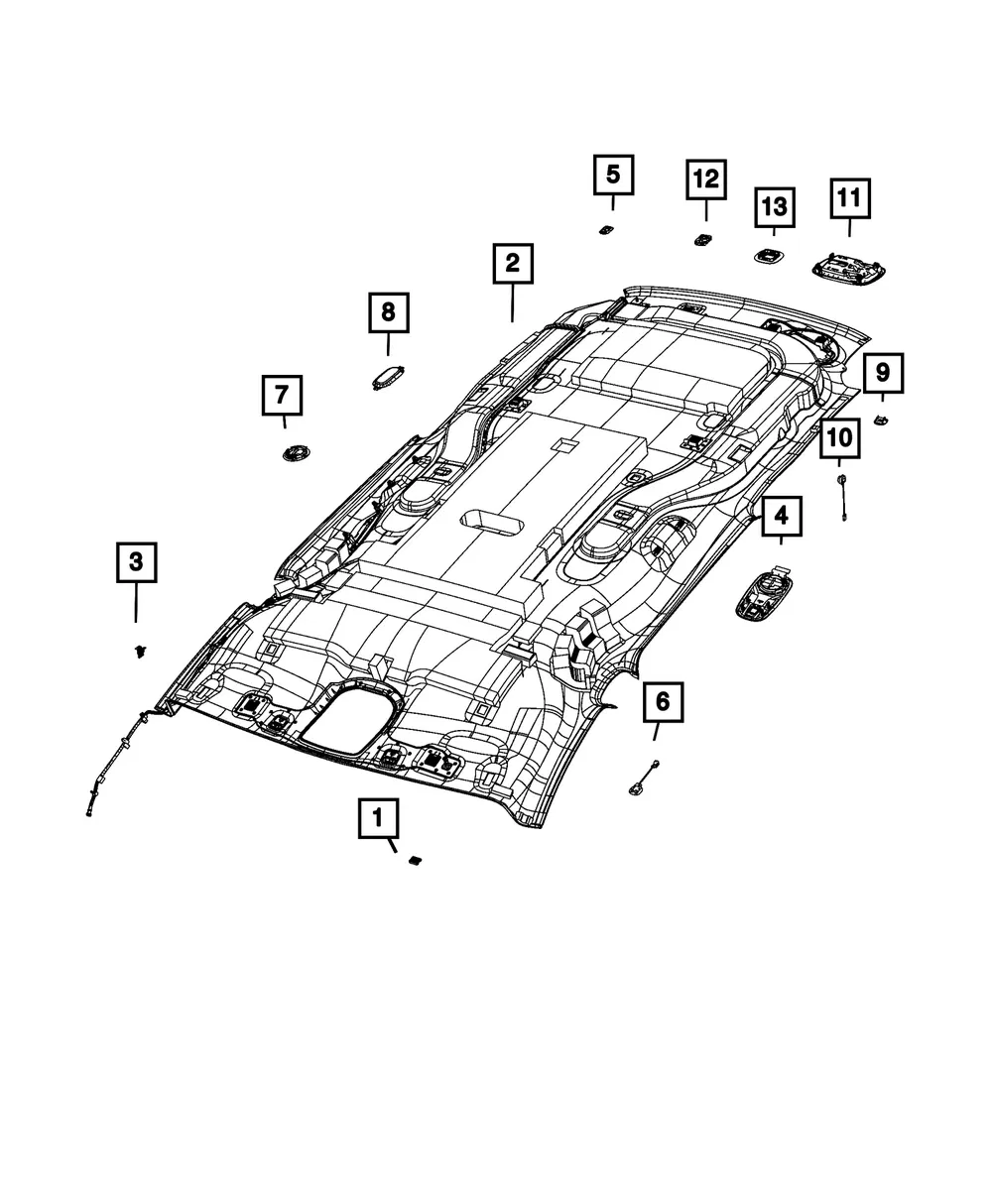 Headliner - Mopar (7au42dx9aa)