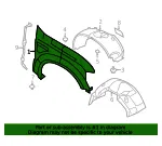 Fender Assembly Front - Ford (7c3z16005b) - view 10
