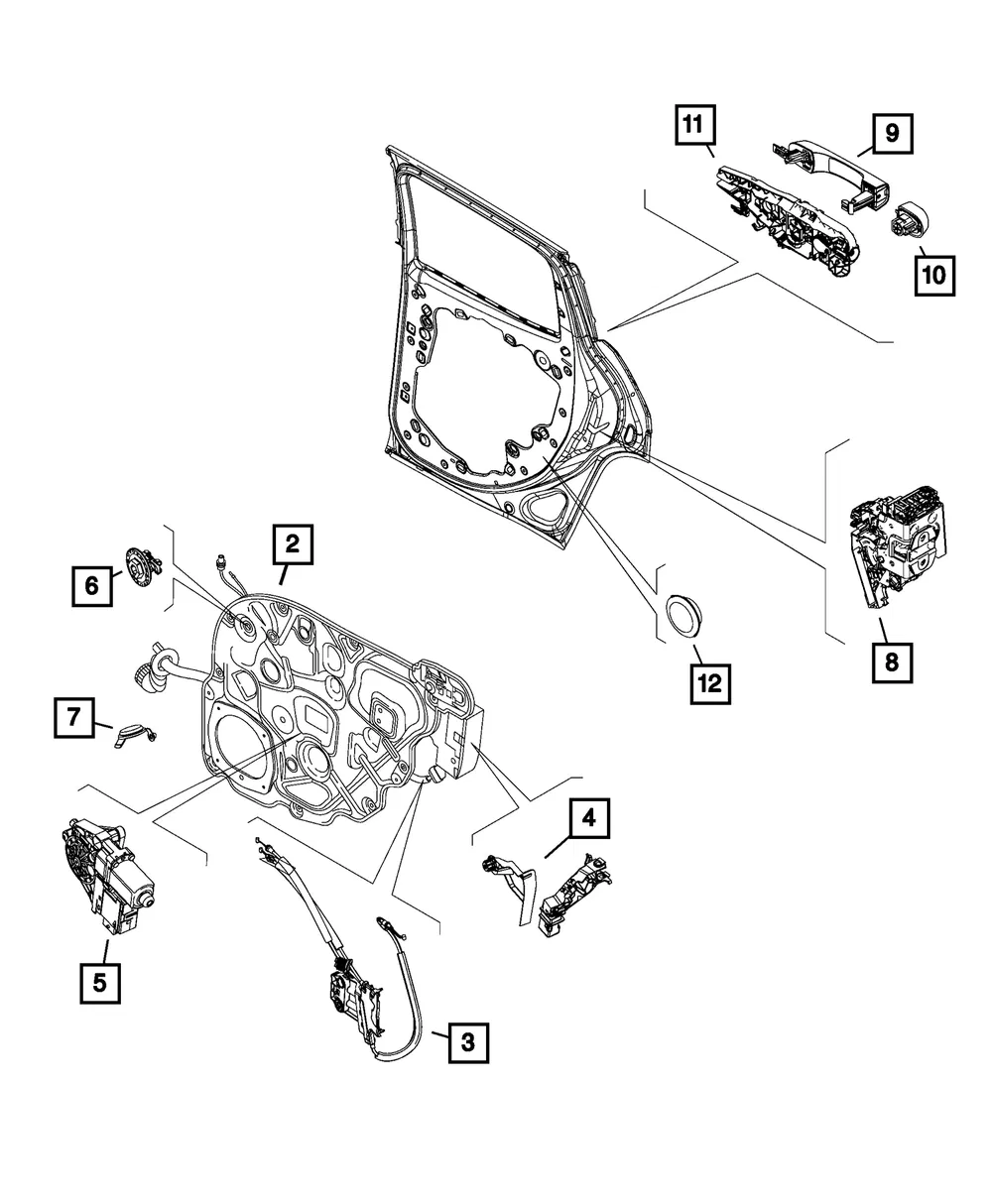 Door Handle Cap - Mopar (7cb80u00aa)