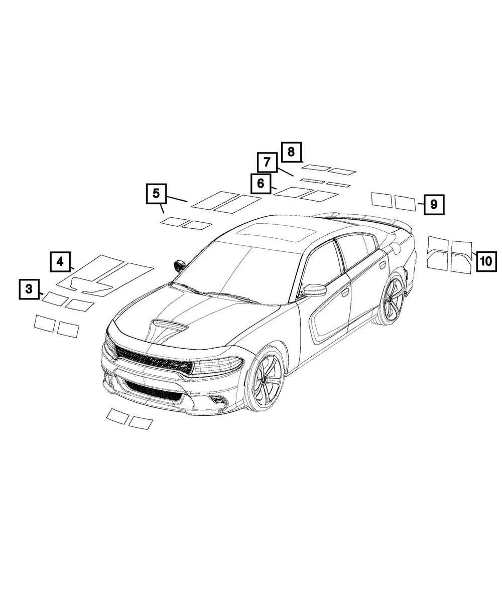 Hood Decal - Mopar (7cc84ha2aa) - view 4