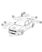 Hood Decal - Mopar (7cc84pr4aa) - view 8