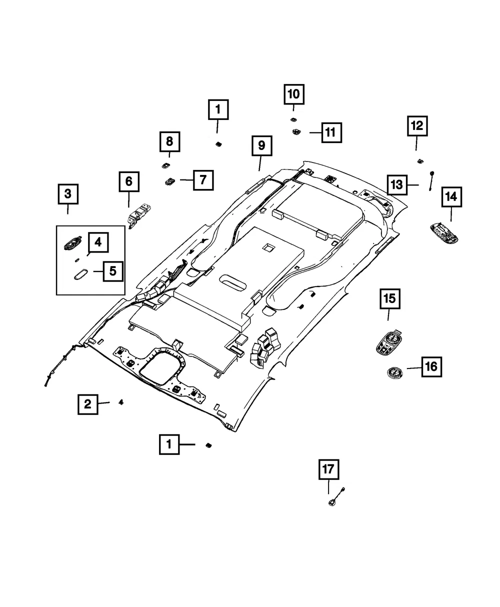 Headliner - Mopar (7cs23dx9aa)
