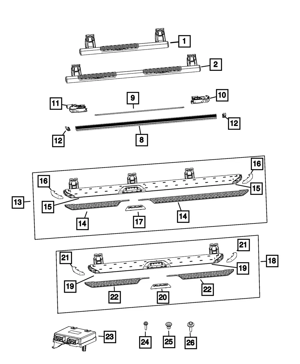 Side Step Applique - Mopar (7cs90kxjaa)