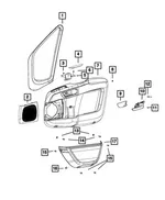 Inside Remote Control Handle, Right - Mopar (7fb80jxwaa) - view 8