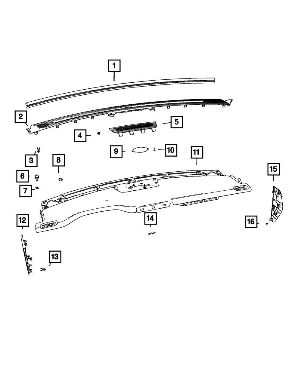 Speaker Grille - Mopar (7fe24dx9ab)