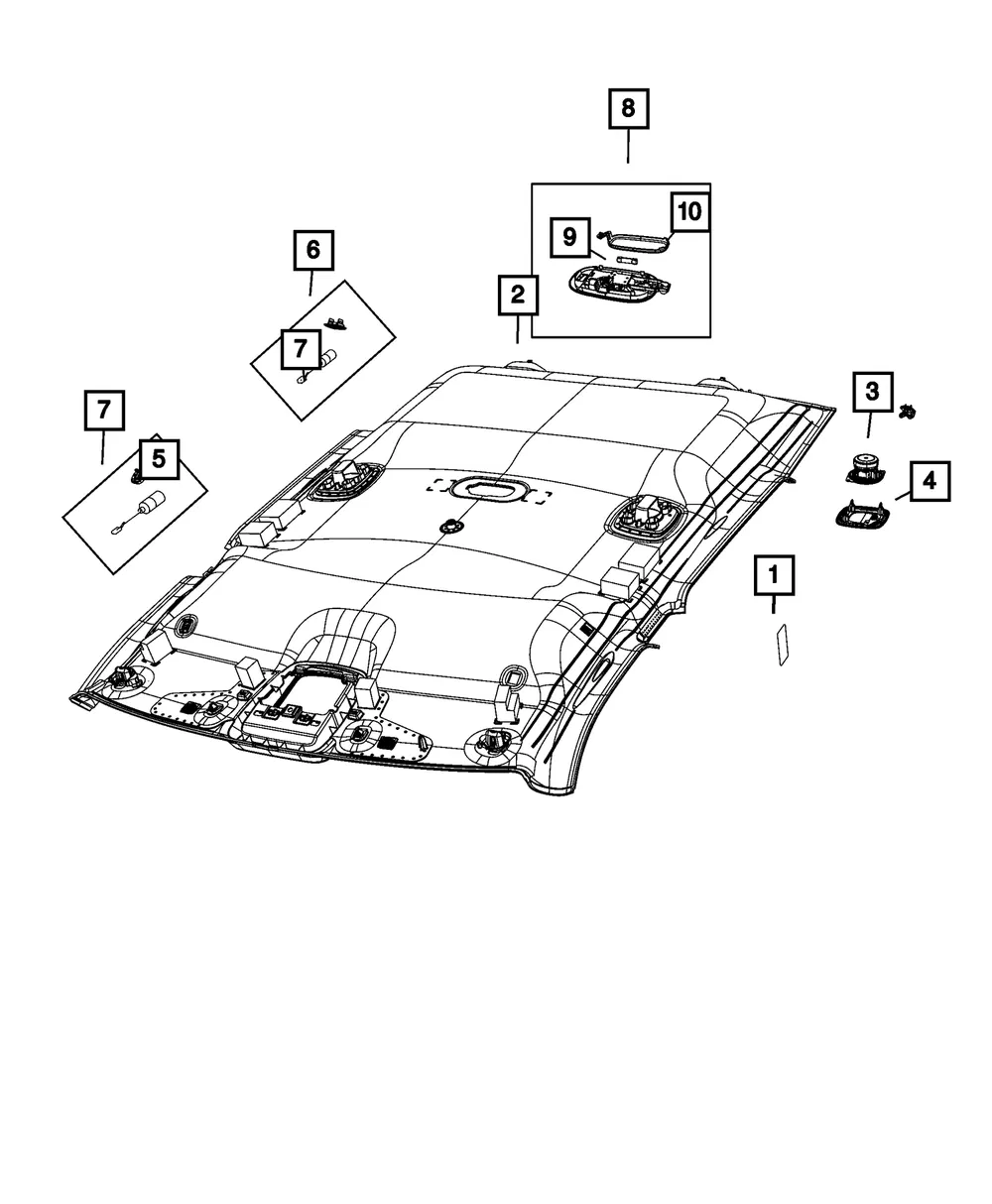 Headliner - Mopar (7gl32dx9aa)